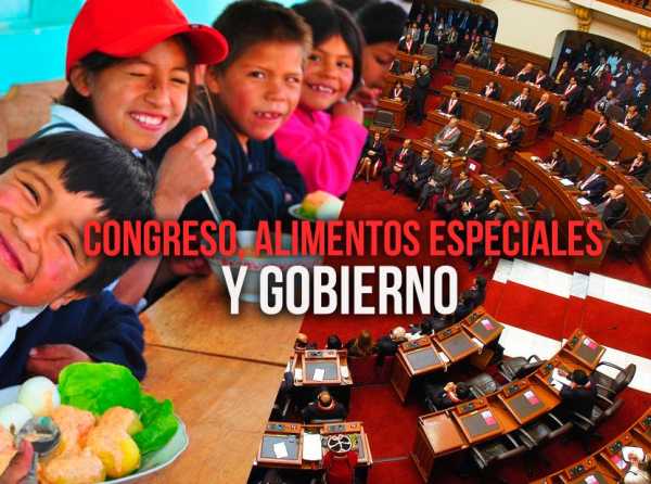 Congreso, alimentos especiales y Gobierno