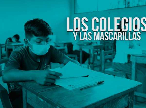 Los colegios y las mascarillas