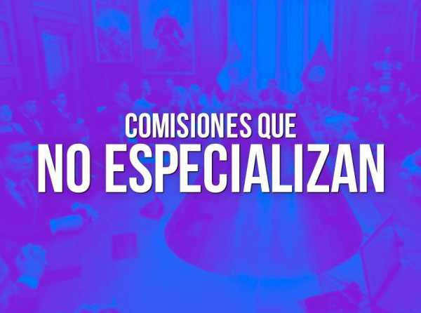 Comisiones que no especializan