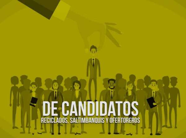 De candidatos reciclados, saltimbanquis y ofertoreros