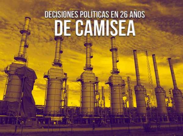 Decisiones políticas en 26 años de Camisea