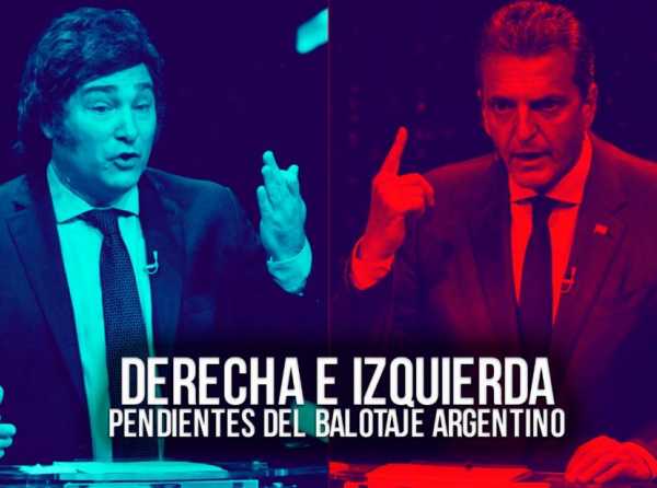 Derecha e izquierda pendientes del balotaje argentino