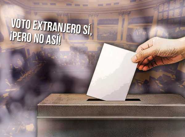 Voto extranjero sí, ¡pero no así!