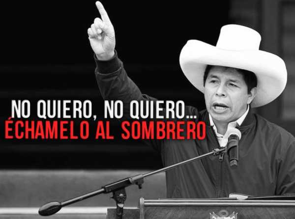 No quiero, no quiero… échamelo al sombrero 