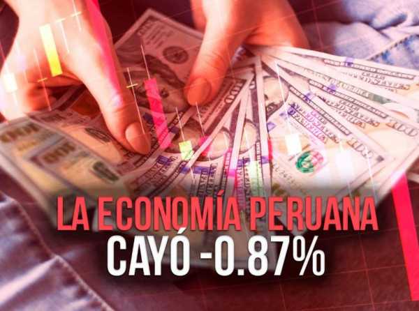 La economía peruana cayó -0.87%