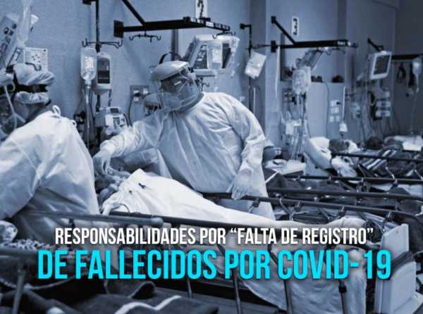 Responsabilidades por “falta de registro” de fallecidos por Covid-19