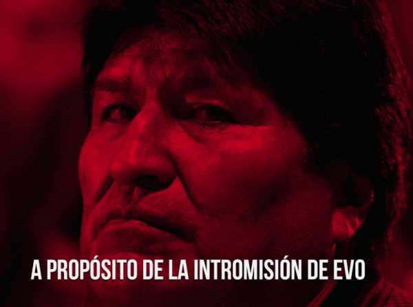 A propósito de la intromisión de Evo