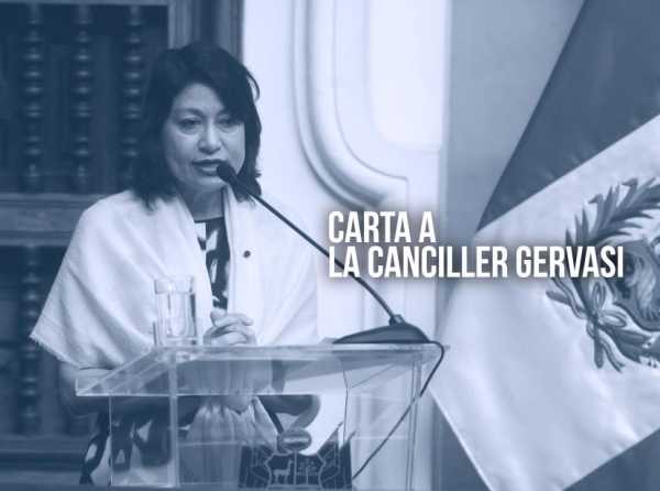 Carta a la canciller Gervasi