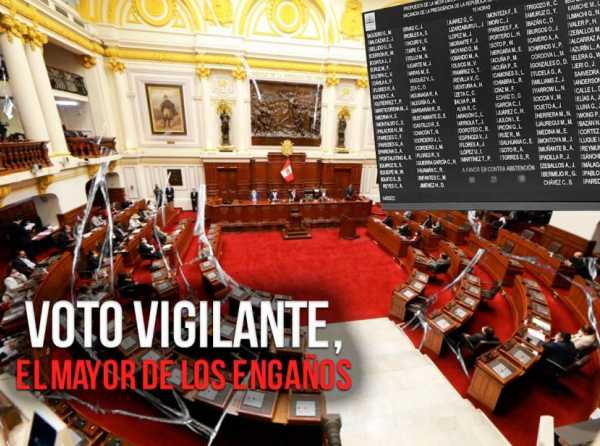 Voto vigilante, el mayor de los engaños