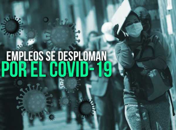 Empleos se desploman por el Covid-19