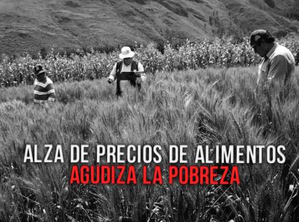 Alza de precios de alimentos agudiza la pobreza