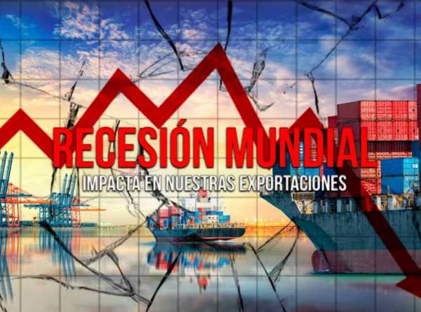 Recesión mundial impacta en nuestras exportaciones