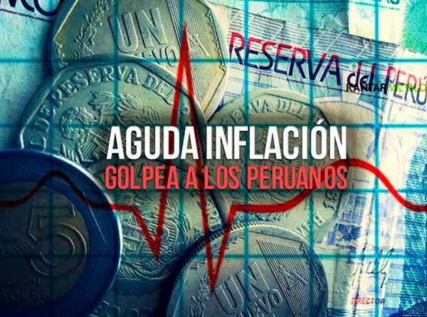 Aguda inflación golpea a los peruanos