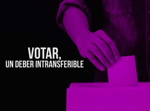 Votar, un deber intransferible