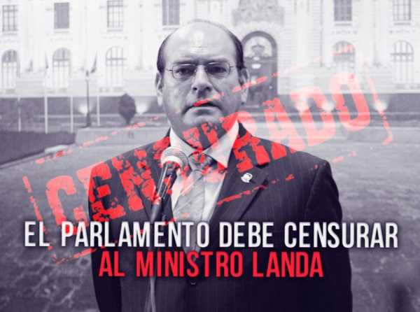 El Parlamento debe censurar al ministro Landa