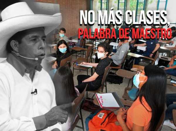 No más clases, palabra de maestro