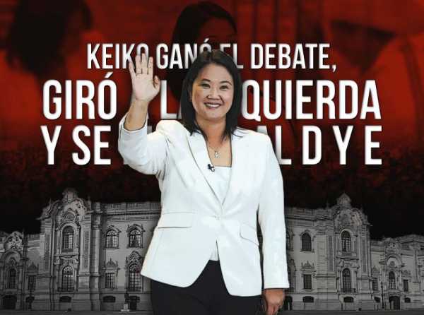 Keiko ganó el debate, giró a la izquierda y se dirigió al D y E