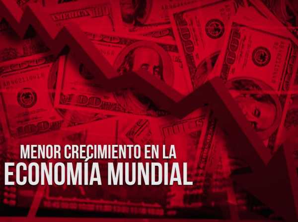 Menor crecimiento en la economía mundial