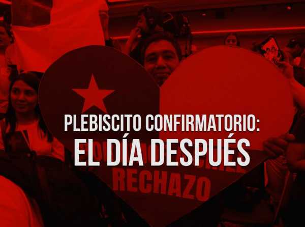 Plebiscito confirmatorio: el día después