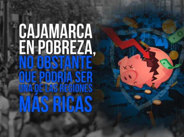 Cajamarca en pobreza, no obstante que podría ser una de las regiones más ricas