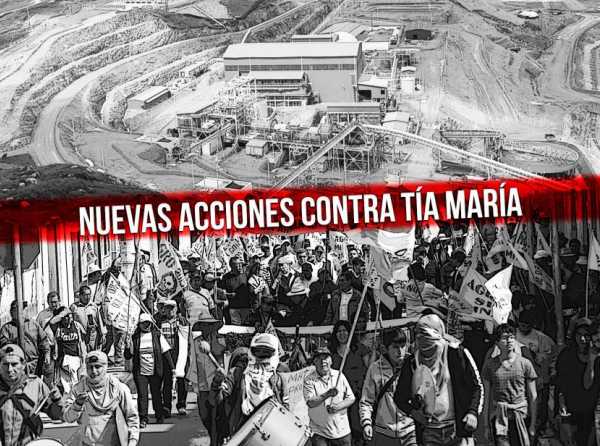 Nuevas acciones contra Tía María