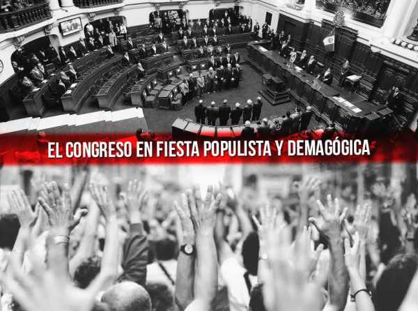 El Congreso en fiesta populista y demagógica