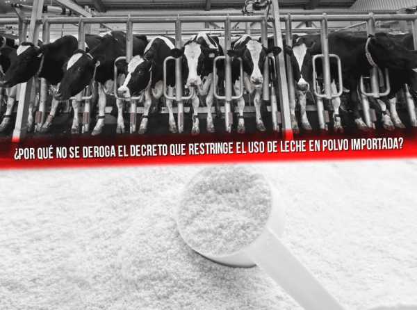 ¿Por qué no se deroga el decreto que restringe el uso de leche en polvo importada?