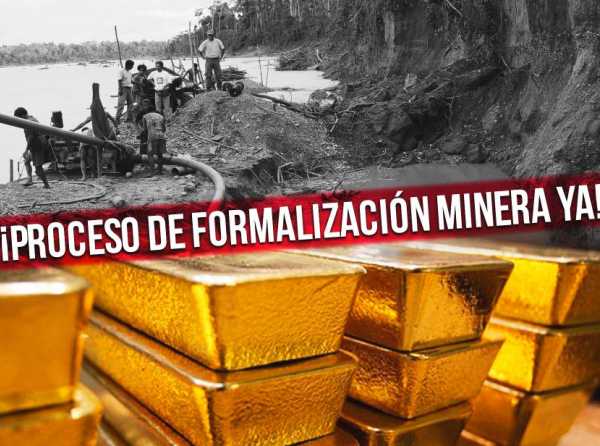 Casi mitad de oro se exporta informalmente