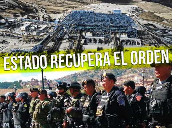 Estado recupera el orden y Las Bambas sigue operando