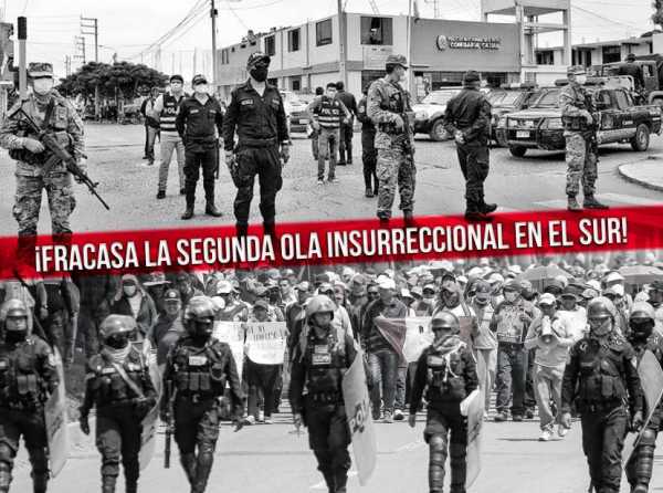 ¡Fracasa la segunda ola insurreccional en el sur!