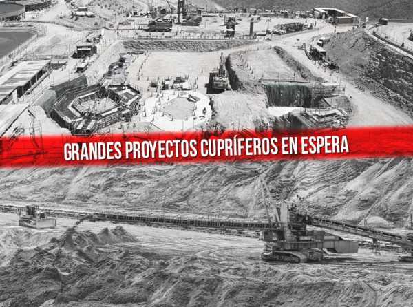 Grandes proyectos cupríferos en espera