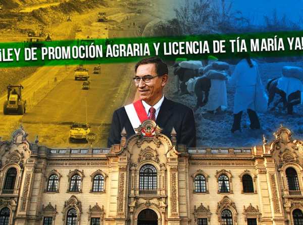 ¡Ley de Promoción Agraria y licencia de Tía María ya!