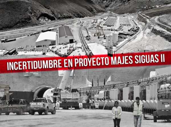 Incertidumbre en proyecto Majes Siguas II