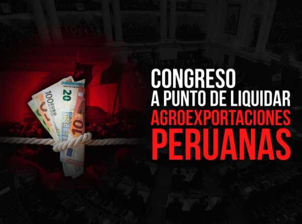 Congreso a punto de liquidar agroexportaciones peruanas