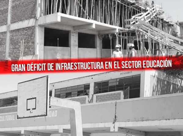 Gran déficit de infraestructura en el sector Educación