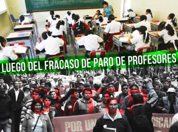 Luego del fracaso de paro de profesores