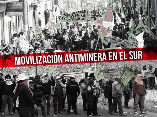 Movilización antiminera en el sur