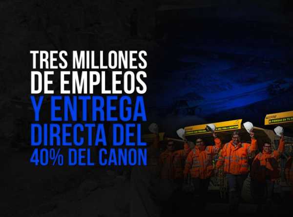 Tres millones de empleos y entrega directa del 40% del canon