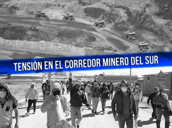 Tensión en el Corredor Minero del Sur