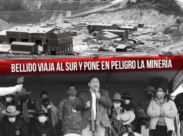 Bellido viaja al sur y pone en peligro la minería