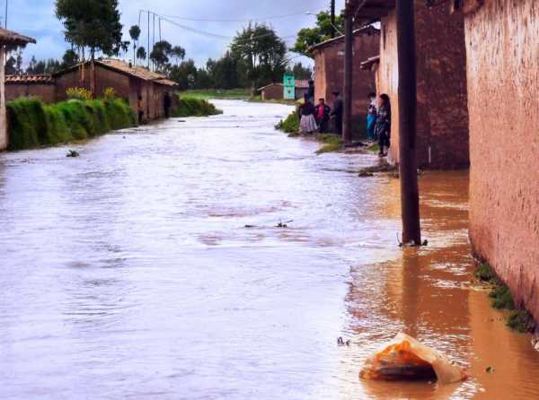 Lluvias destruyen la sierra