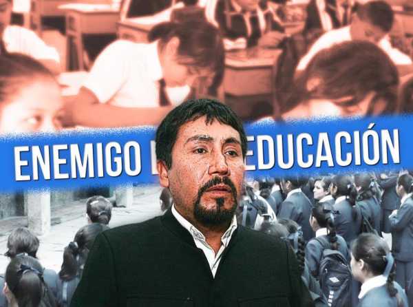 Gobernador de Arequipa: enemigo de la educación