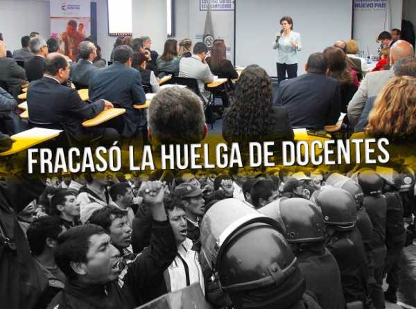 Fracasó la huelga de docentes