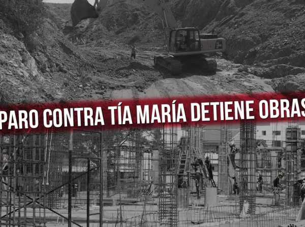 Paro contra Tía María detiene obras