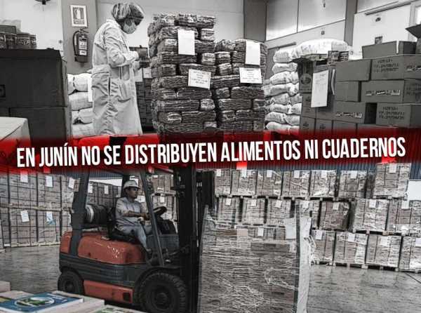 En Junín no se distribuyen alimentos ni cuadernos