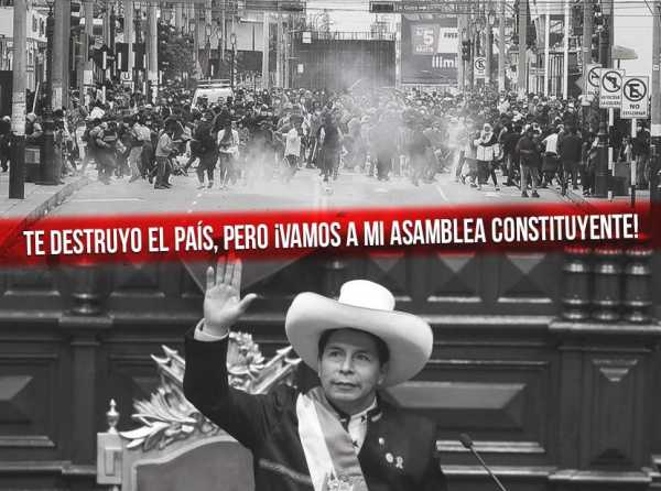 Te destruyo el país, pero ¡vamos a mi asamblea constituyente!