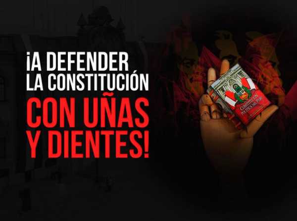 ¡A defender la Constitución con uñas y dientes!