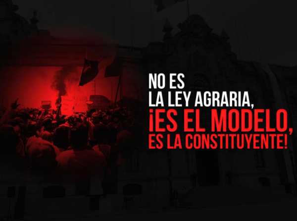 No es la ley Agraria, ¡es el modelo, es la constituyente!