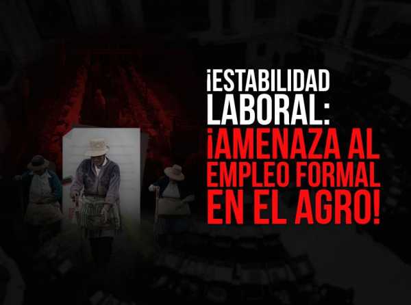 ¡Estabilidad laboral: ¡amenaza al empleo formal en el agro!