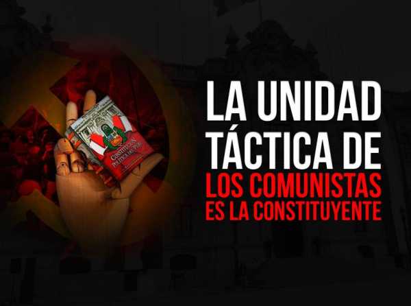 La unidad táctica de los comunistas es la constituyente